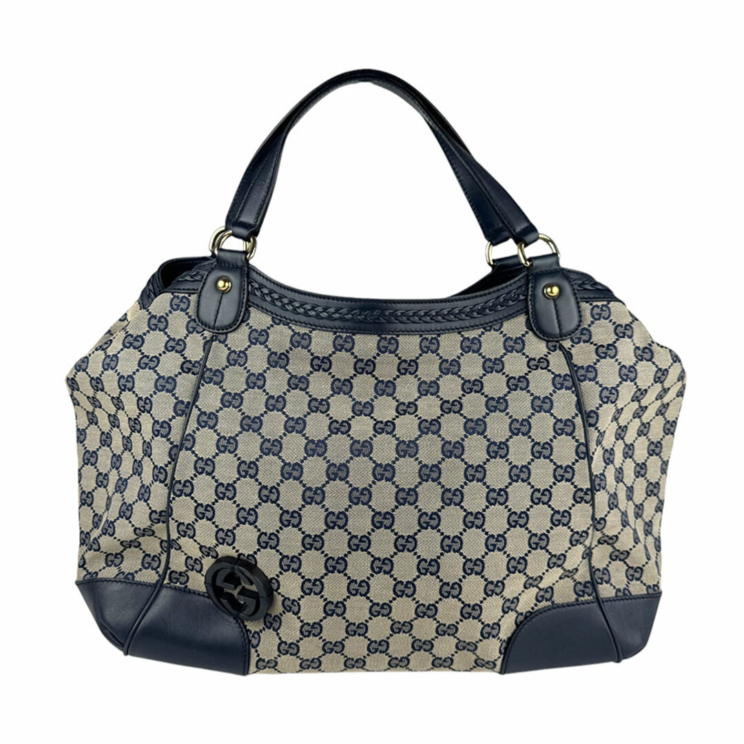 GUCCI - グッチ GUCCI ハンドバッグ GGキャンバス/レザー GUCCI - グッチ GUCCI ハンドバッグ GGキャンバス/レザー