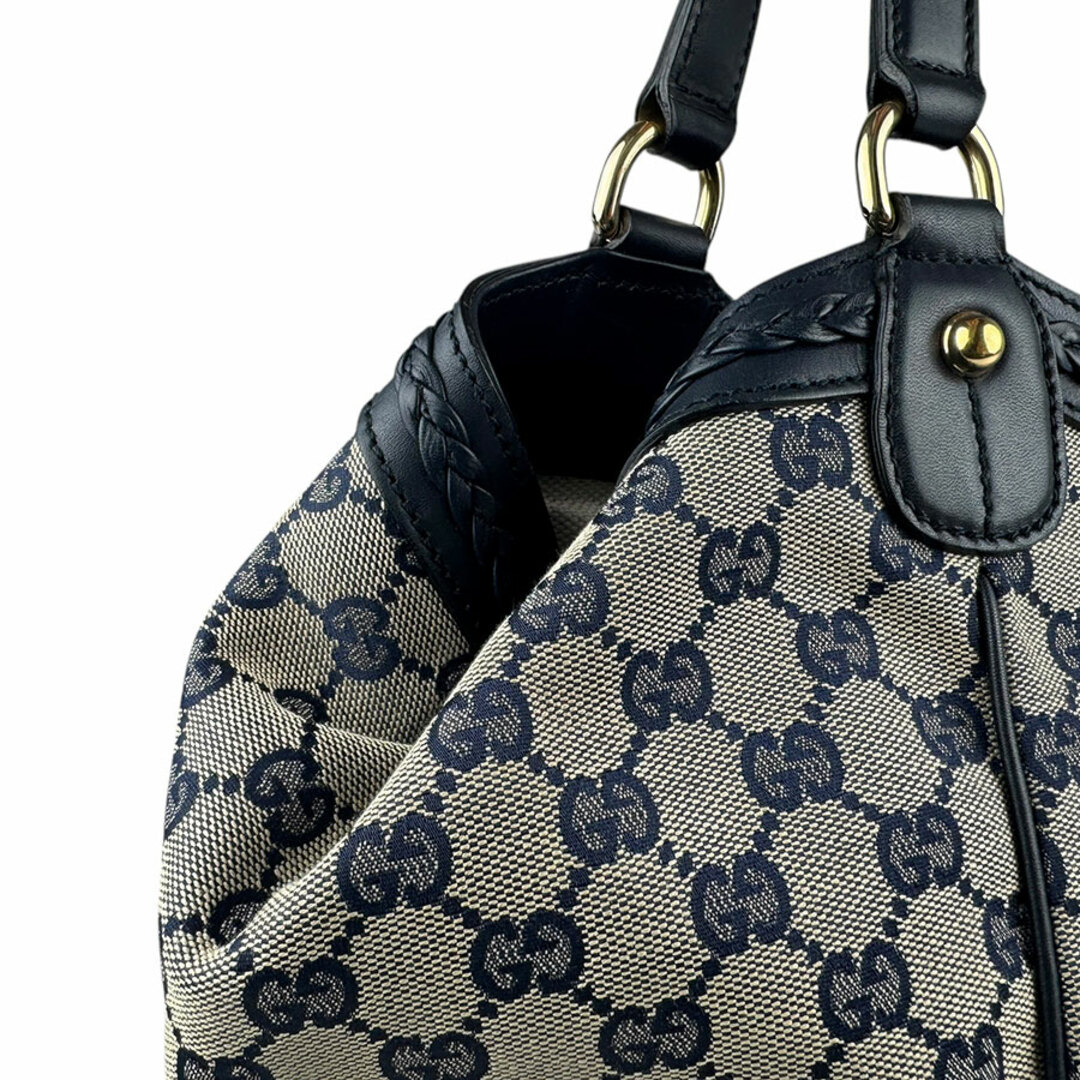 GUCCI - グッチ GUCCI ハンドバッグ GGキャンバス/レザー GUCCI - グッチ GUCCI ハンドバッグ GGキャンバス/レザー