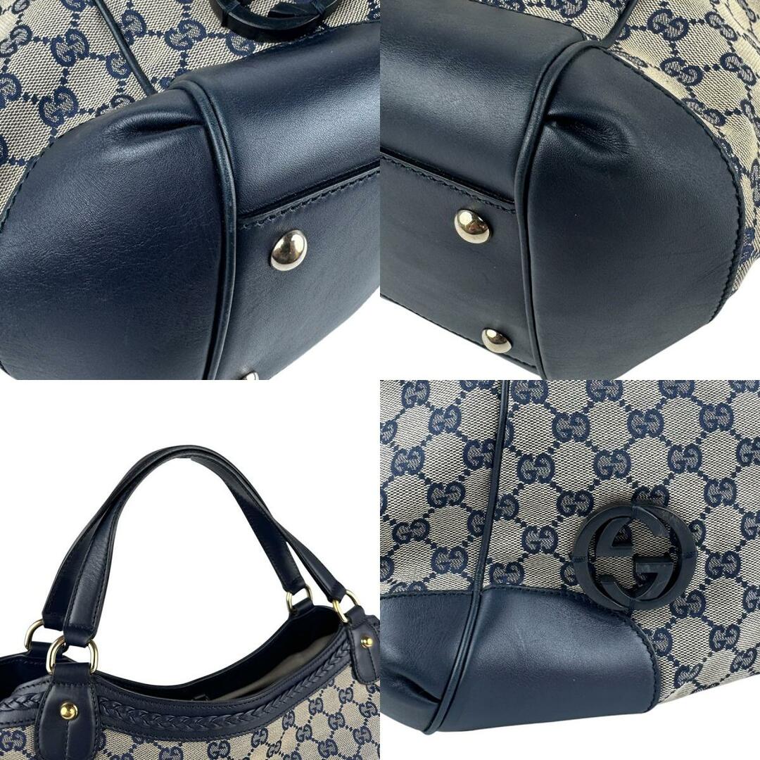 GUCCI - グッチ GUCCI ハンドバッグ GGキャンバス/レザー GUCCI - グッチ GUCCI ハンドバッグ GGキャンバス/レザー
