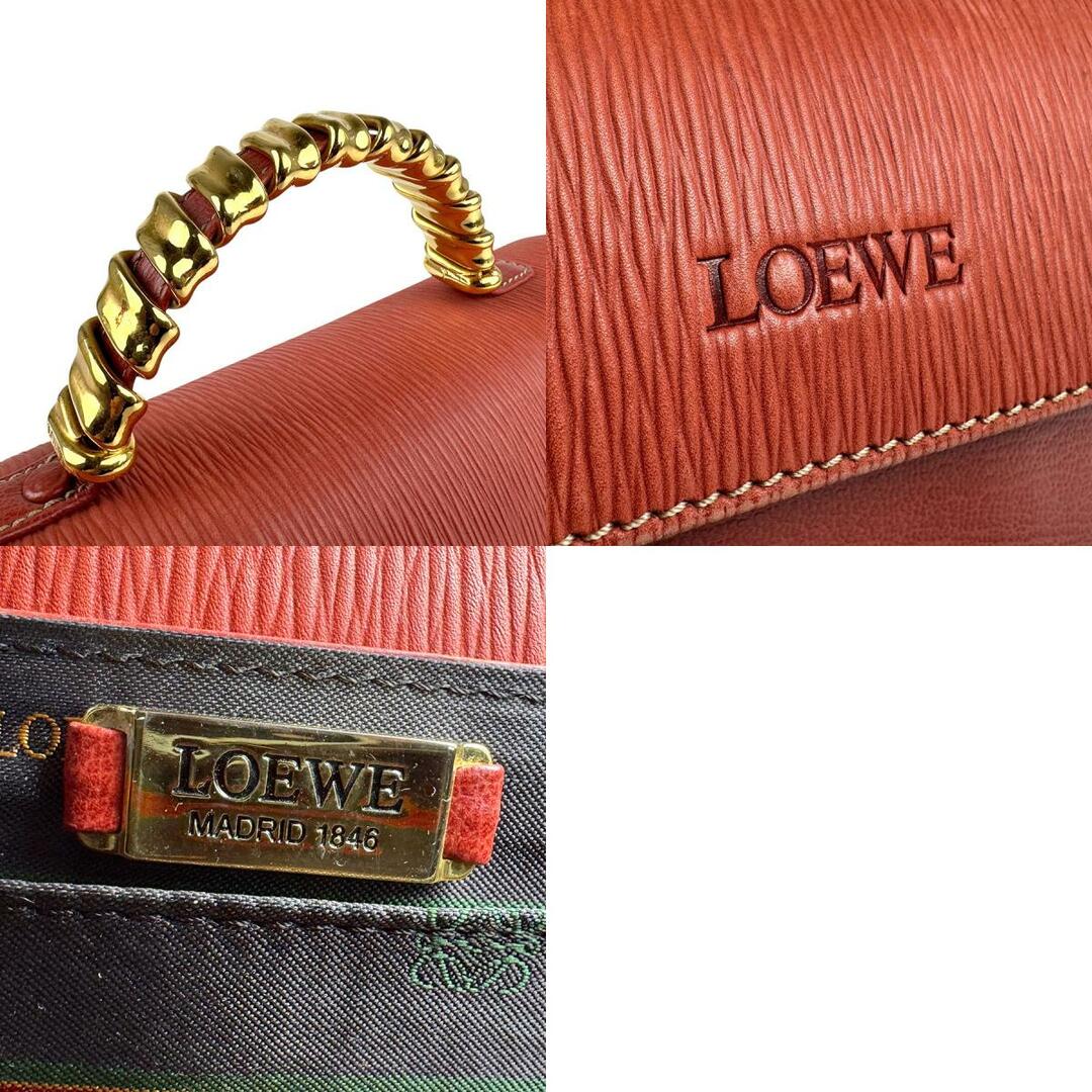 LOEWE - ロエベ LOEWE ハンドバッグ レザー/メタル レッド LOEWE - ロエベ LOEWE ハンドバッグ レザー/メタル レッド