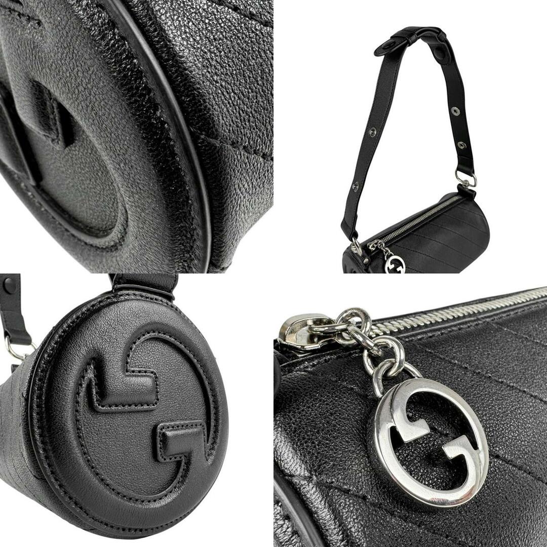 GUCCI - グッチ GUCCI ショルダーバッグ レザー ブラック GUCCI - グッチ GUCCI ショルダーバッグ レザー ブラック