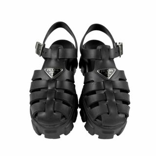 PRADA - プラダ PRADA サンダル 6.5 ラバー ブラック レディース PRADA - プラダ PRADA サンダル 6.5 ラバー ブラック レディース