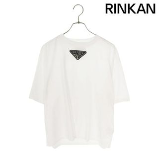 PRADA - プラダ UJN838 スタッズロゴクルーネックTシャツ メンズ PRADA - プラダ UJN838 スタッズロゴクルーネックTシャツ メンズ