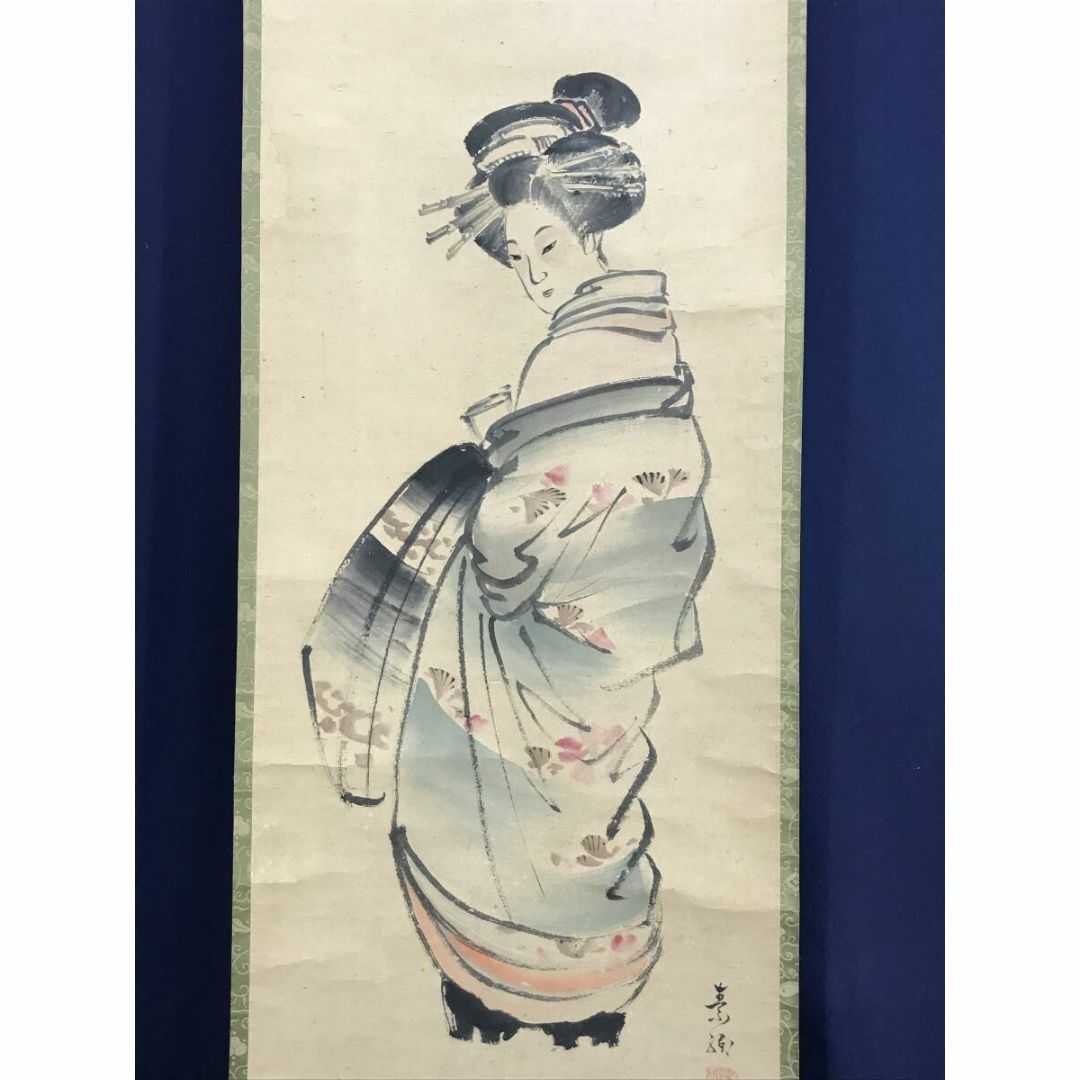 真作/山口素絢/太夫図/美人画/掛軸☆宝船☆AF-341の通販 by 掛軸 真作/山口素絢/太夫図/美人画/掛軸☆宝船☆AF-341の通販 by 掛軸