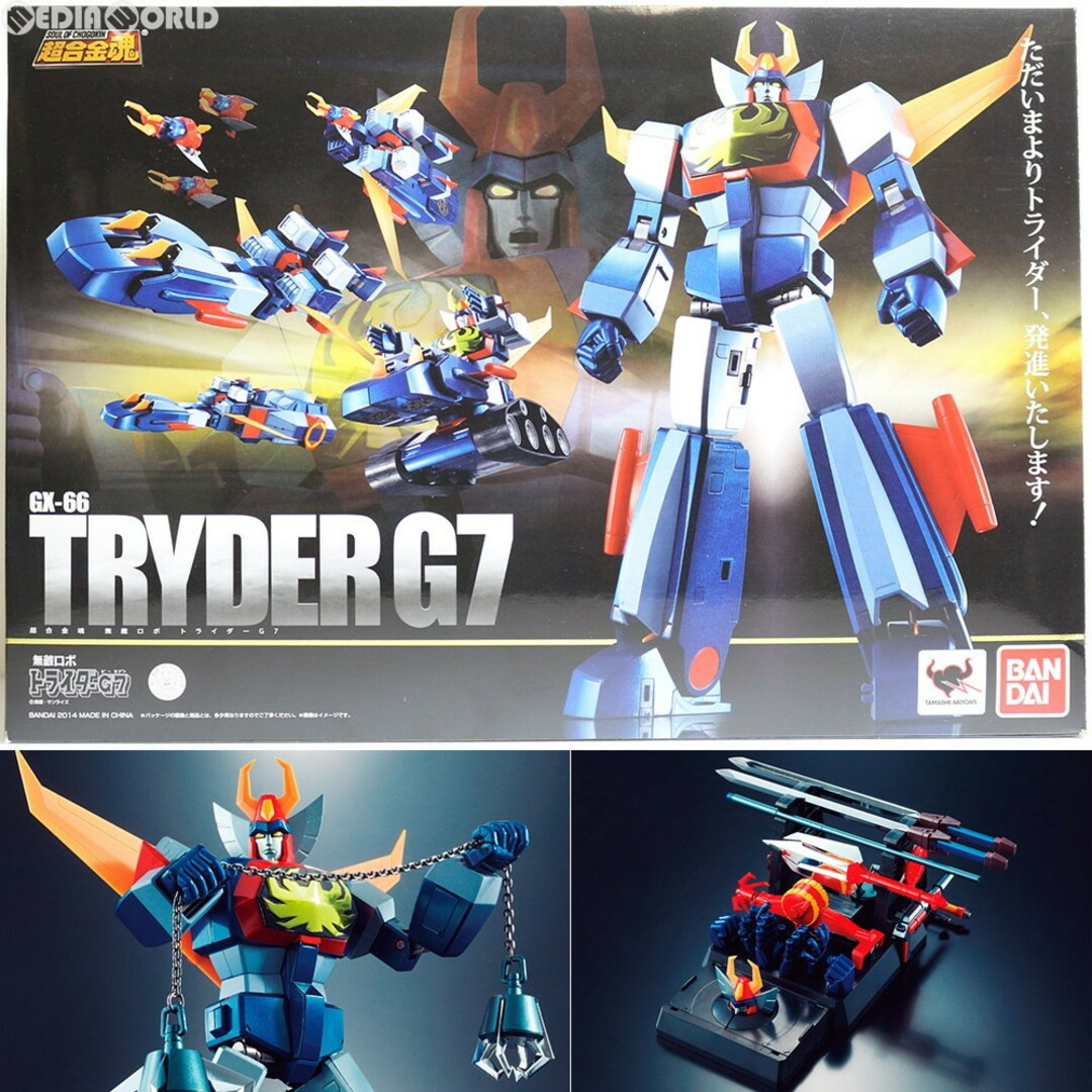 BANDAI - 超合金魂 GX-66 無敵ロボ トライダーG7 完成トイ BANDAI - 超合金魂 GX-66 無敵ロボ トライダーG7 完成トイ