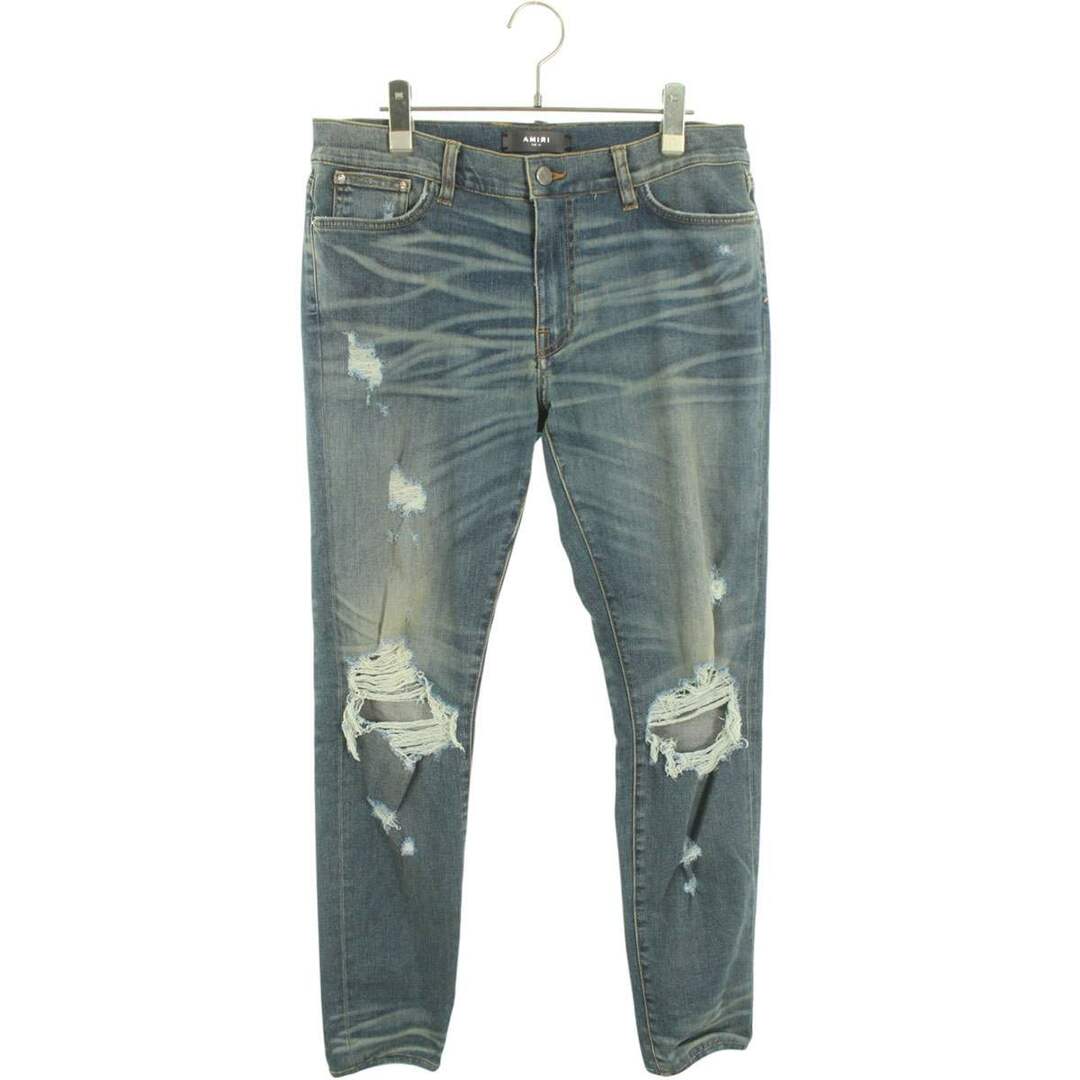 AMIRI - アミリ クラッシュ加工スキニーデニムパンツ メンズ 34 AMIRI - アミリ クラッシュ加工スキニーデニムパンツ メンズ 34