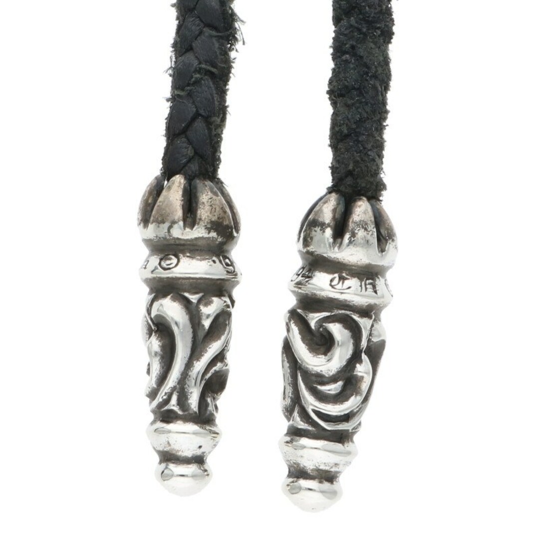 Chrome Hearts - クロムハーツ LEATHER BRAID/ラージスクロール Chrome Hearts - クロムハーツ LEATHER BRAID/ラージスクロール