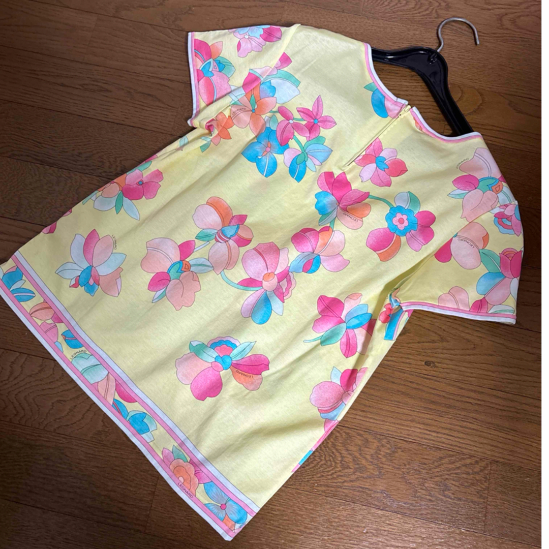 LEONARD - 美品 レオナール 半袖Tシャツ 38の通販 by エルザ's LEONARD - 美品 レオナール 半袖Tシャツ 38の通販 by エルザ's