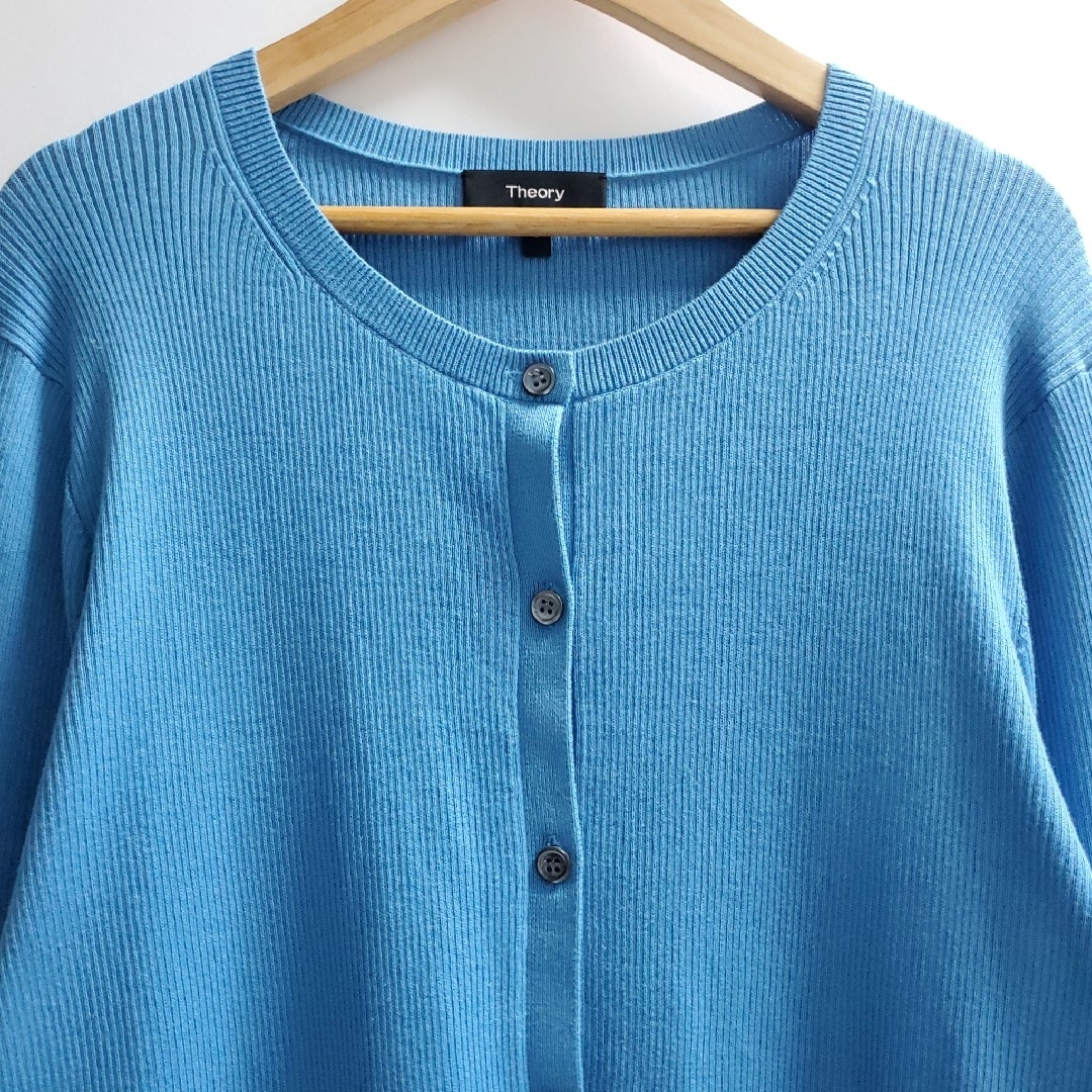 Theory - 美品☆Theory セオリー コットン カーディガン ライト Theory - 美品☆Theory セオリー コットン カーディガン ライト
