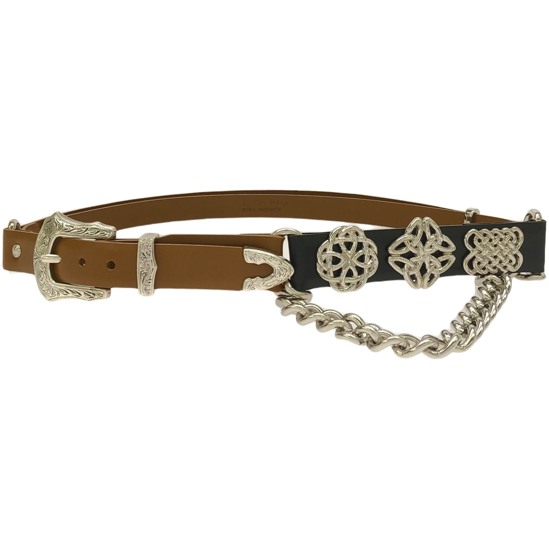 TOGA PULLA - TOGA PULLA トーガ プルラ METAL BELT WITH CHAIN TOGA PULLA - TOGA PULLA トーガ プルラ METAL BELT WITH CHAIN