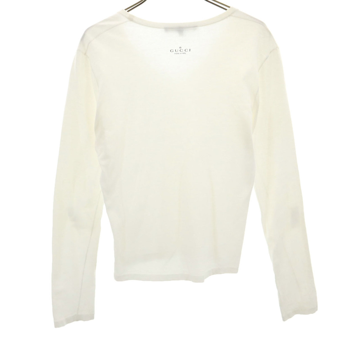 GUCCI - 古着 GUCCI グッチ イタリア製 長袖 Vネック Tシャツ S GUCCI - 古着 GUCCI グッチ イタリア製 長袖 Vネック Tシャツ S