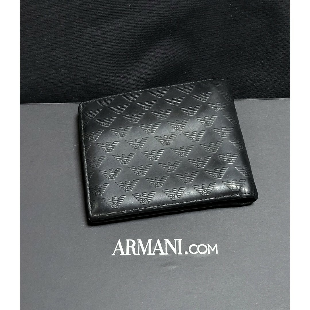 EMPORIO ARMANI - ◇ARMANI アルマーニ◇ロゴ柄 レザー 2つ折り EMPORIO ARMANI - ◇ARMANI アルマーニ◇ロゴ柄 レザー 2つ折り
