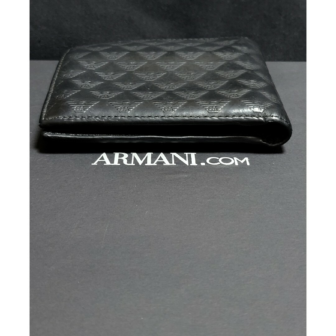 EMPORIO ARMANI - ◇ARMANI アルマーニ◇ロゴ柄 レザー 2つ折り EMPORIO ARMANI - ◇ARMANI アルマーニ◇ロゴ柄 レザー 2つ折り