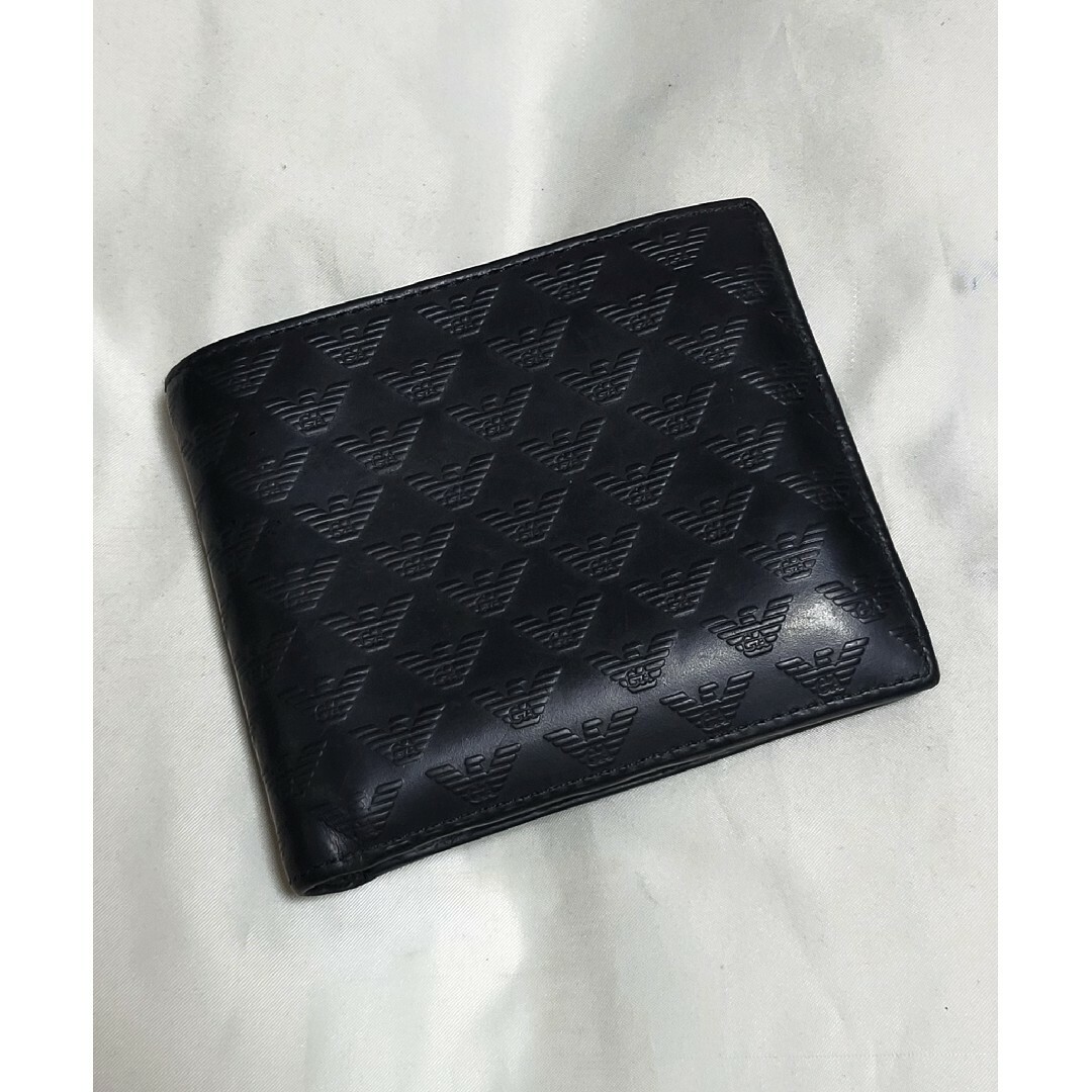 EMPORIO ARMANI - ◇ARMANI アルマーニ◇ロゴ柄 レザー 2つ折り EMPORIO ARMANI - ◇ARMANI アルマーニ◇ロゴ柄 レザー 2つ折り