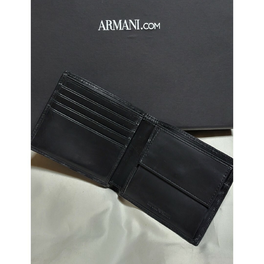 EMPORIO ARMANI - ◇ARMANI アルマーニ◇ロゴ柄 レザー 2つ折り EMPORIO ARMANI - ◇ARMANI アルマーニ◇ロゴ柄 レザー 2つ折り