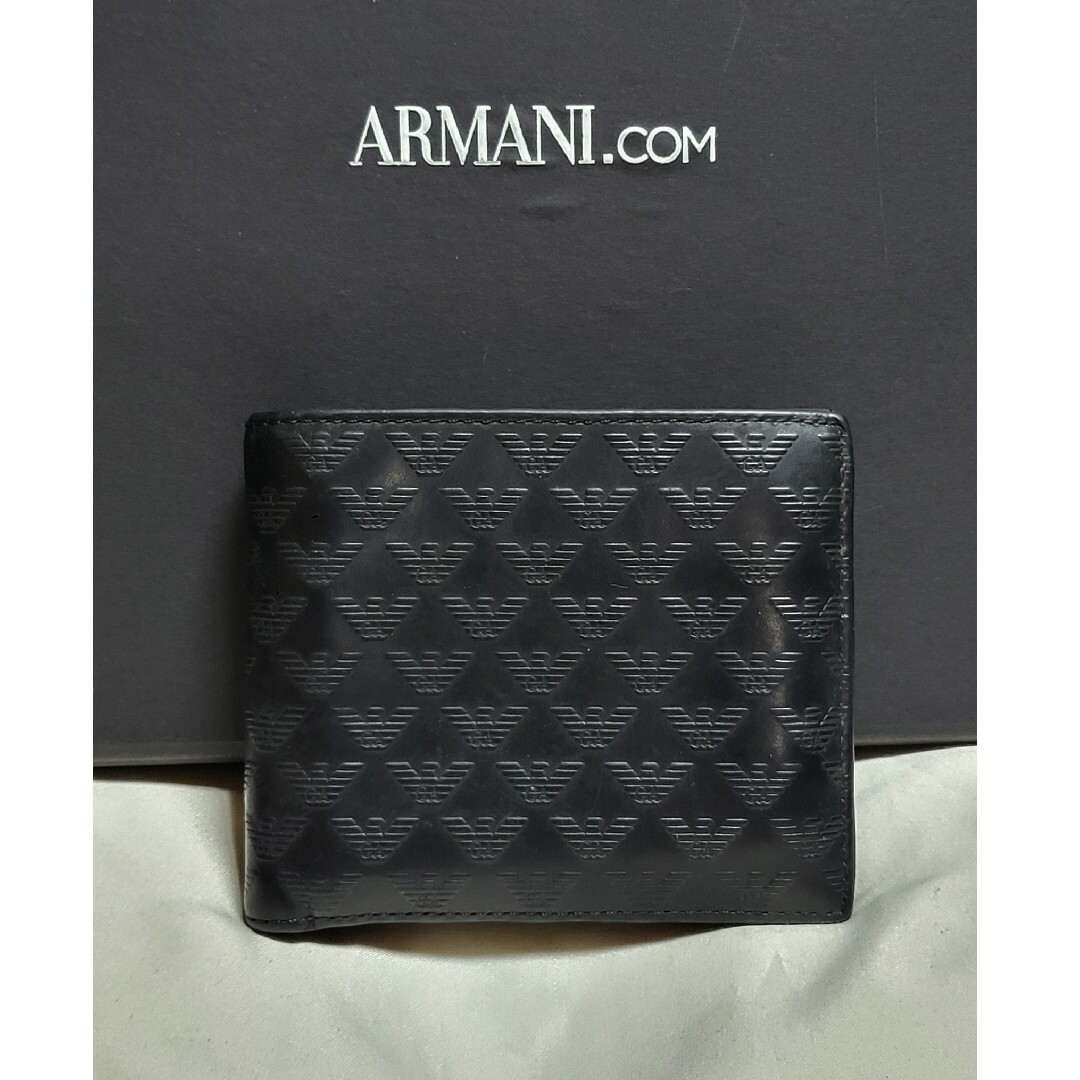 EMPORIO ARMANI - ◇ARMANI アルマーニ◇ロゴ柄 レザー 2つ折り EMPORIO ARMANI - ◇ARMANI アルマーニ◇ロゴ柄 レザー 2つ折り