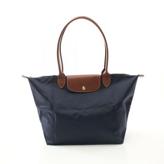 ロンシャン(LONGCHAMP)のロンシャン Longchamp ル プリアージュ オリジナル L トートバッグ バッグ キャンバス レザー レディース ネイビー系 / ブラウン系 L1899089P68 【新品】(トートバッグ)
