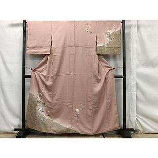 平和屋着物■訪問着　刺繍　立波枝花文　暈し染め　金彩　正絹　逸品　CAAP9212xi(着物)