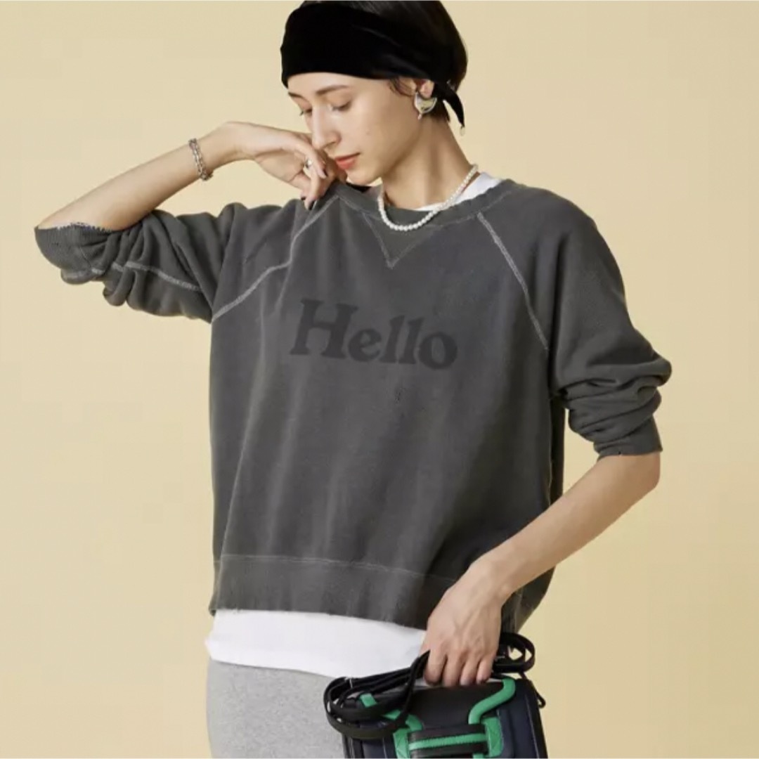 MADISONBLUE - MADISONBLUE VINTAGE HELLO SWEAT スウェットの MADISONBLUE - MADISONBLUE VINTAGE HELLO SWEAT スウェットの