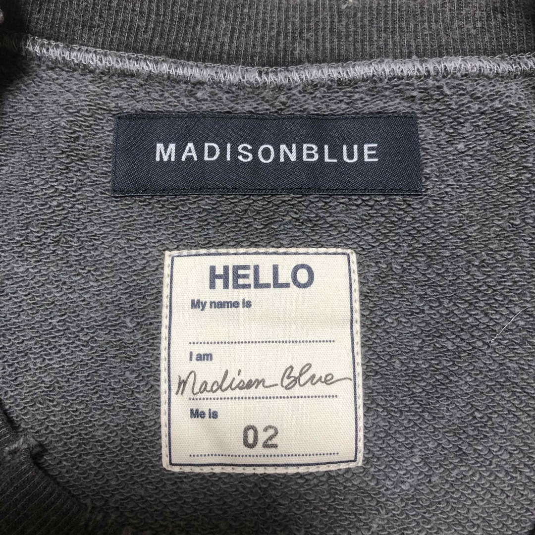 MADISONBLUE - MADISONBLUE VINTAGE HELLO SWEAT スウェットの MADISONBLUE - MADISONBLUE VINTAGE HELLO SWEAT スウェットの