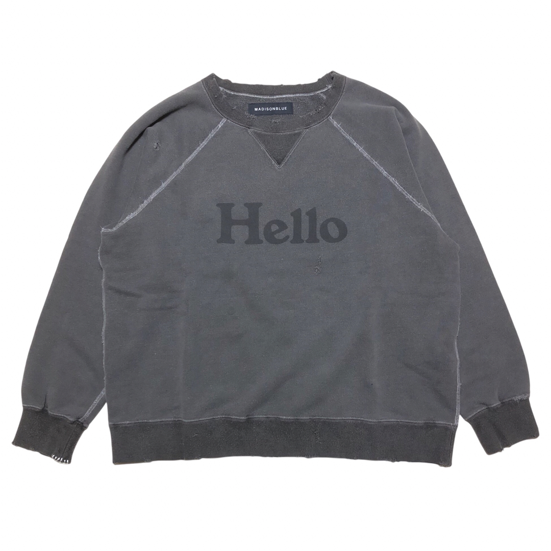MADISONBLUE - MADISONBLUE VINTAGE HELLO SWEAT スウェットの MADISONBLUE - MADISONBLUE VINTAGE HELLO SWEAT スウェットの