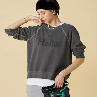 MADISONBLUE - MADISONBLUE VINTAGE HELLO SWEAT スウェットの MADISONBLUE - MADISONBLUE VINTAGE HELLO SWEAT スウェットの
