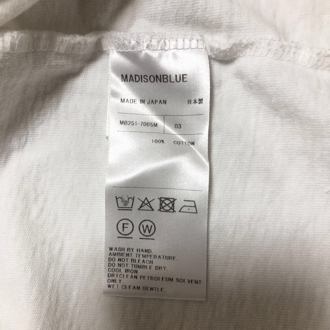 MADISONBLUE - MADISONBLUE CREW NECK TEE KATHARINE MNSの通販 MADISONBLUE - MADISONBLUE CREW NECK TEE KATHARINE MNSの通販
