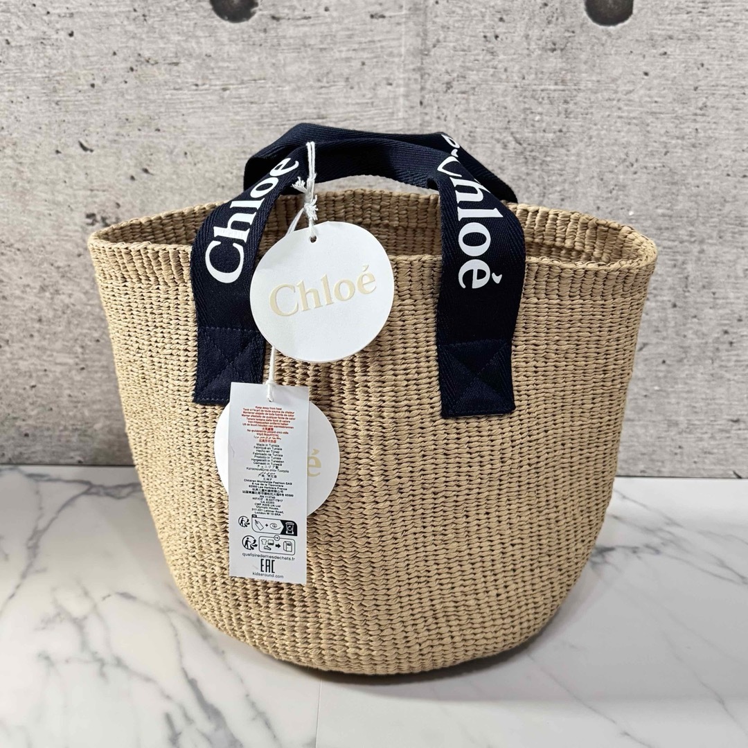 Chloe - 新品 Chloeクロエ キッズ かごバッグ ナチュラル Chloe - 新品 Chloeクロエ キッズ かごバッグ ナチュラル