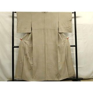 平和屋着物■付下げ　総刺繍　草花文　金糸　正絹　逸品　DAAO6953cd(着物)
