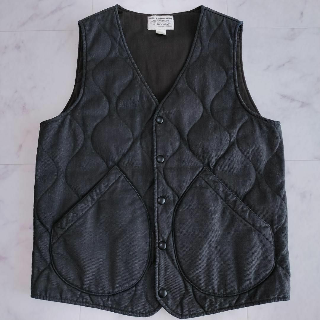 RRL - 定価10万以上 RRL キルテッドインディゴ デニム ベスト S RRL - 定価10万以上 RRL キルテッドインディゴ デニム ベスト S
