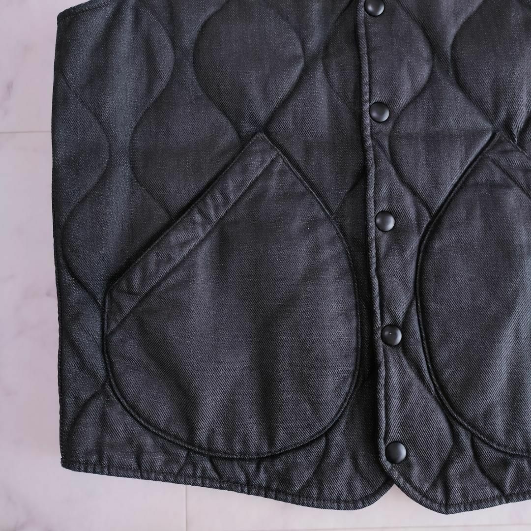 RRL - 定価10万以上 RRL キルテッドインディゴ デニム ベスト S RRL - 定価10万以上 RRL キルテッドインディゴ デニム ベスト S
