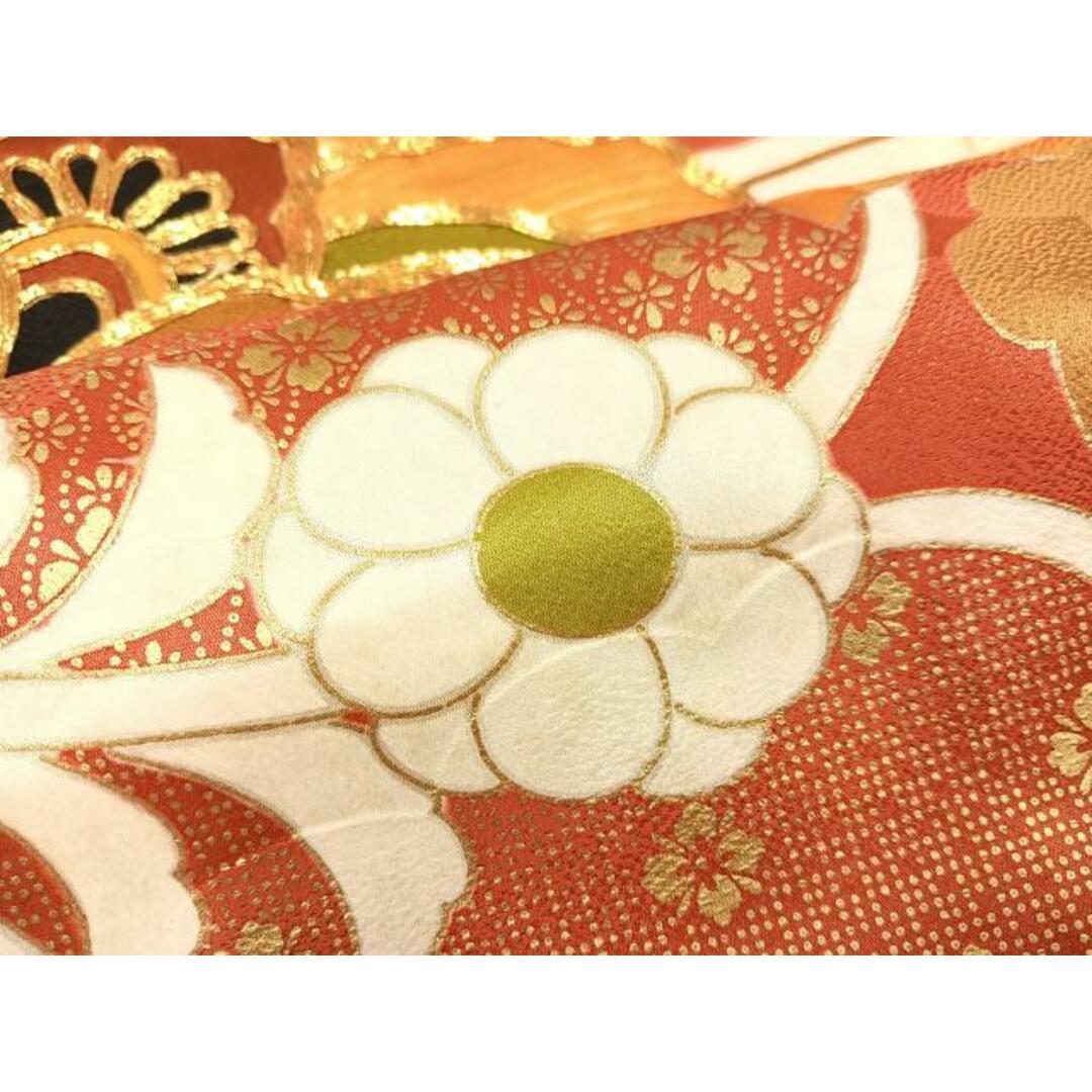 平和屋着物□豪華振袖 駒刺繍 更紗唐草文 金彩 正絹 逸品 平和屋着物□豪華振袖 駒刺繍 更紗唐草文 金彩 正絹 逸品