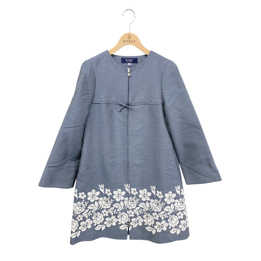 M'S GRACY - エムズグレイシー 019103 コート 36 ブルー M'S GRACY - エムズグレイシー 019103 コート 36 ブルー