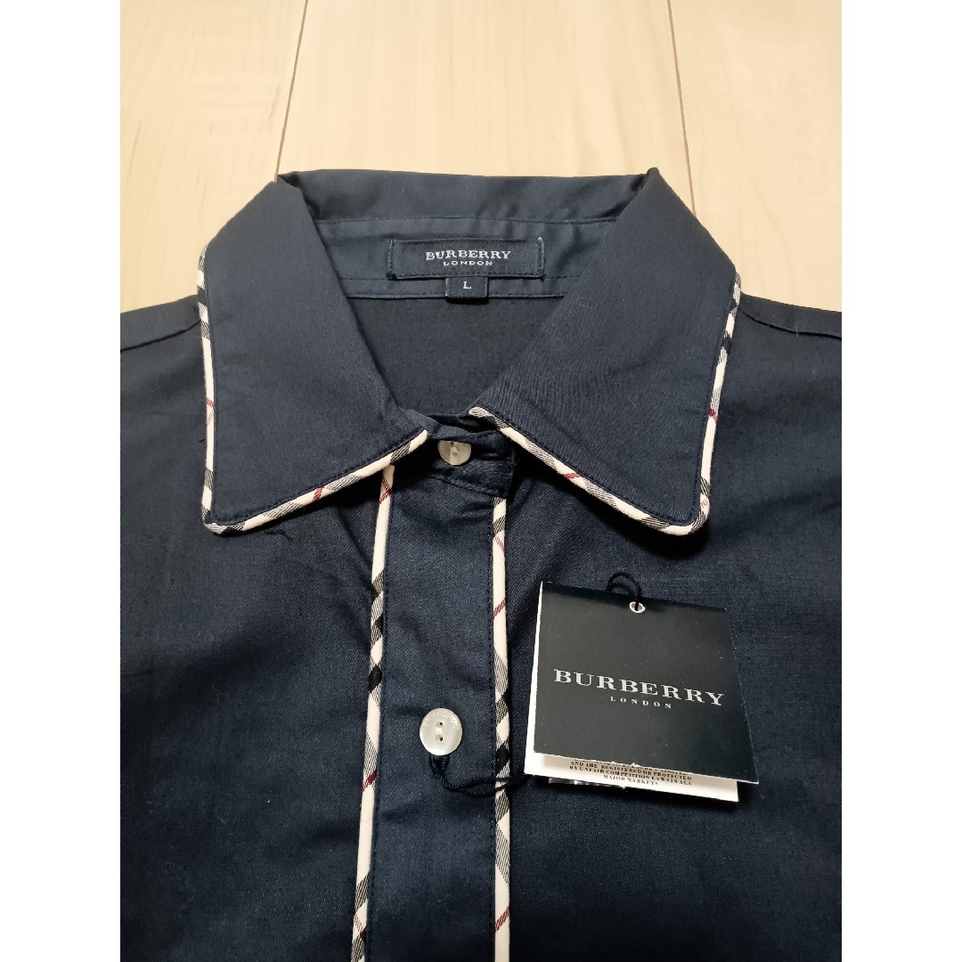 BURBERRY - 新品タグ付 バーバリーロンドン 長袖ストレッチ BURBERRY - 新品タグ付 バーバリーロンドン 長袖ストレッチ