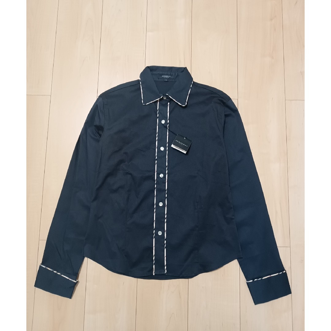BURBERRY - 新品タグ付 バーバリーロンドン 長袖ストレッチ BURBERRY - 新品タグ付 バーバリーロンドン 長袖ストレッチ