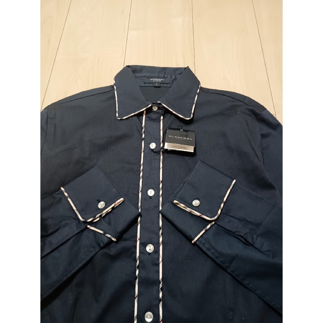 BURBERRY - 新品タグ付 バーバリーロンドン 長袖ストレッチ BURBERRY - 新品タグ付 バーバリーロンドン 長袖ストレッチ