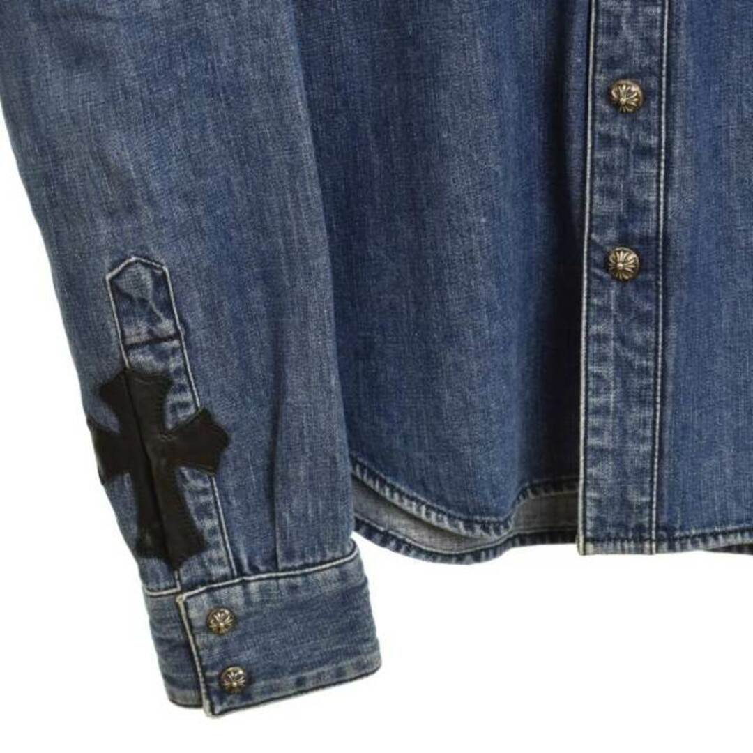 Chrome Hearts - クロムハーツ デニム ウエスタンシャツ クロス Chrome Hearts - クロムハーツ デニム ウエスタンシャツ クロス