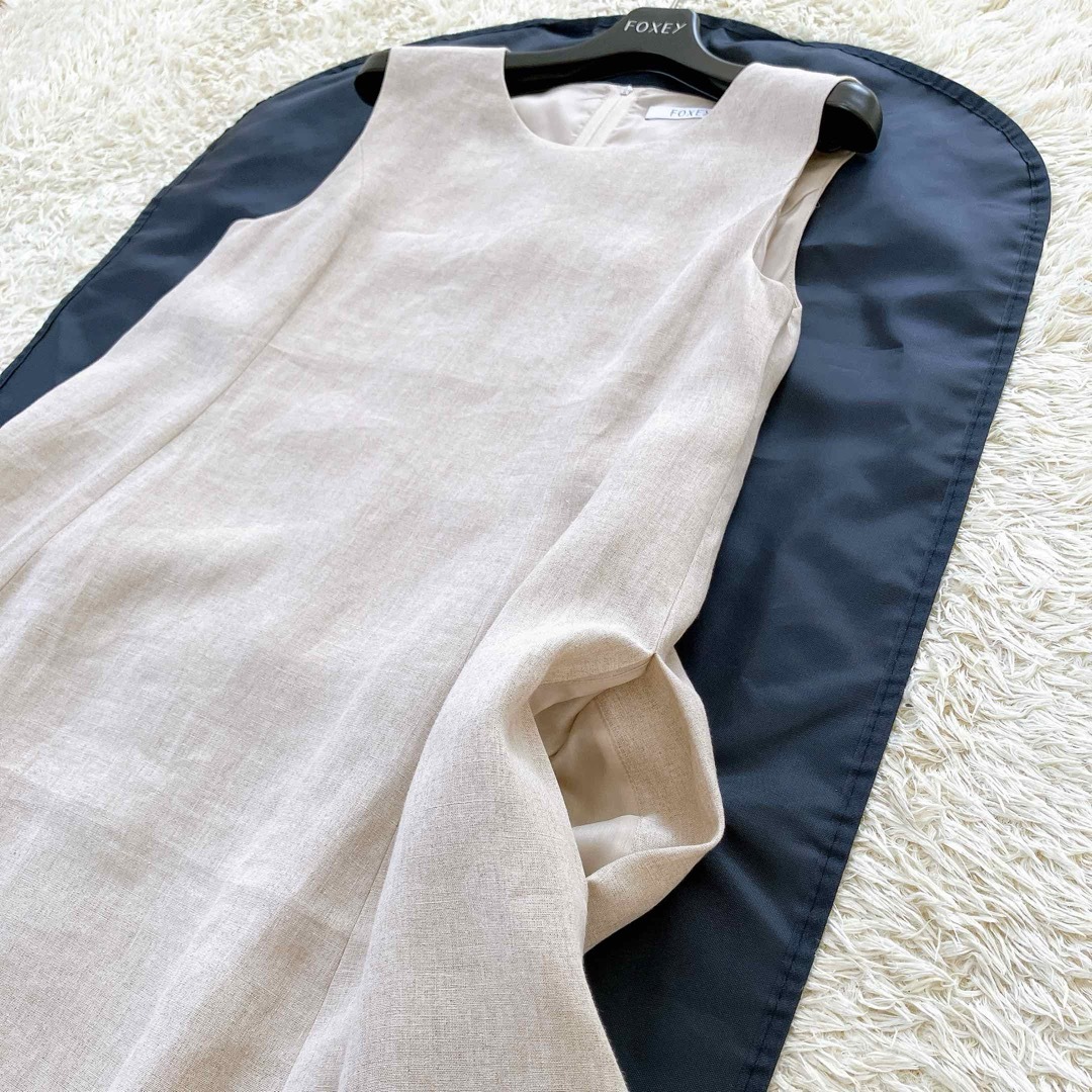 FOXEY - 美品✨フォクシー サマードリーム リネン100 ワンピース FOXEY - 美品✨フォクシー サマードリーム リネン100 ワンピース