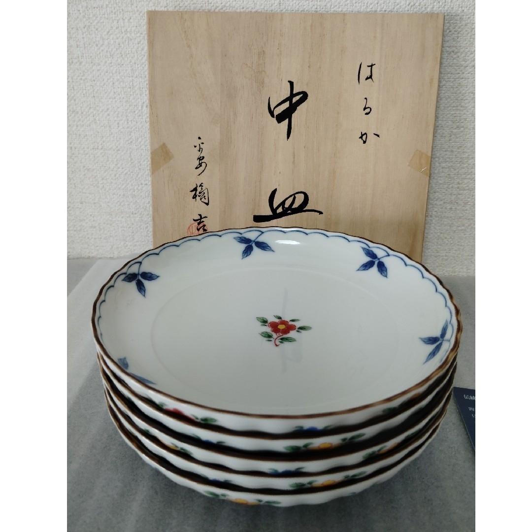 たち吉 - たち吉 中皿(桐箱入)〈5枚〉 美濃焼 新品 未使用 和 たち吉 - たち吉 中皿(桐箱入)〈5枚〉 美濃焼 新品 未使用 和