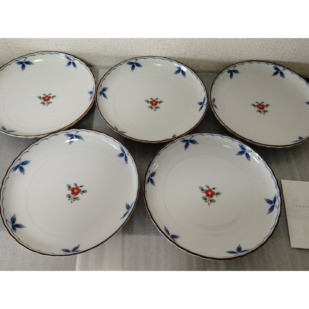 たち吉 - たち吉 中皿(桐箱入)〈5枚〉 美濃焼 新品 未使用 和 たち吉 - たち吉 中皿(桐箱入)〈5枚〉 美濃焼 新品 未使用 和