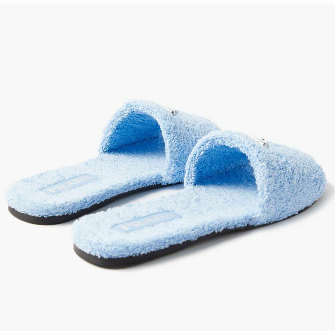 PRADA - 【定価12.9万】PRADA cotton slippers ルーム 23cmの PRADA - 【定価12.9万】PRADA cotton slippers ルーム 23cmの