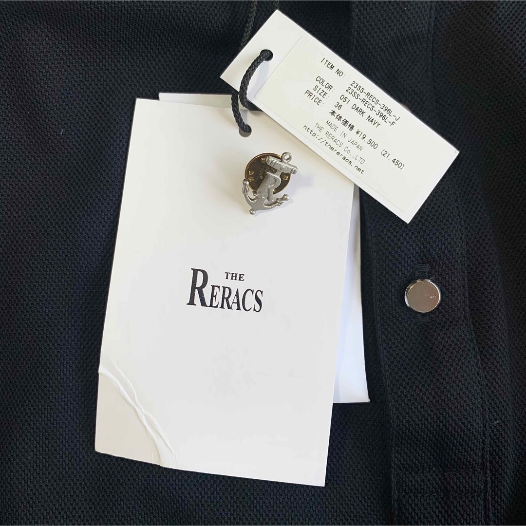 THE RERACS - THE RERACS 23SS バックボタンポロシャツ タグ付き THE RERACS - THE RERACS 23SS バックボタンポロシャツ タグ付き