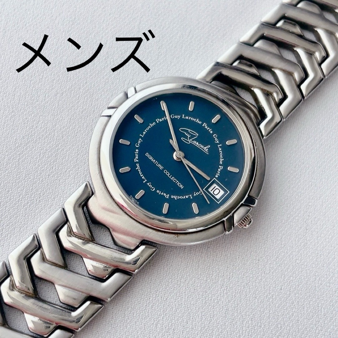Guy Laroche - SWISS製 Guy Laroche メンズクォーツ腕時計 稼動 Guy Laroche - SWISS製 Guy Laroche メンズクォーツ腕時計 稼動