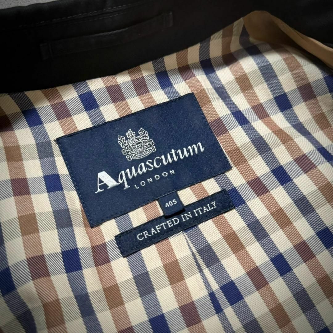 AQUA SCUTUM - 超美品 Aquascutum イタリア製 最高級ライン AQUA SCUTUM - 超美品 Aquascutum イタリア製 最高級ライン