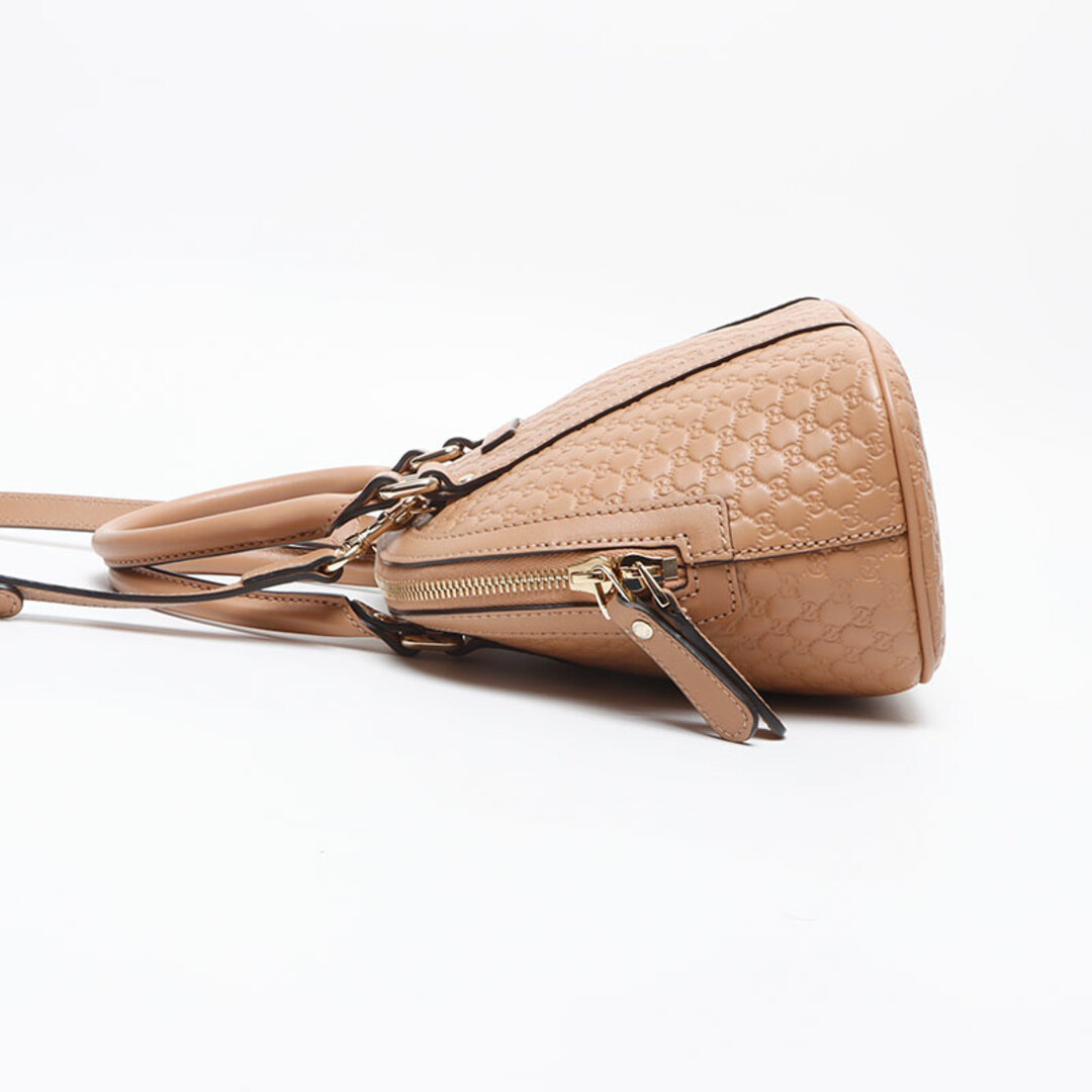 GUCCI - グッチ GUCCI マイクロ GG シマ レザー 2way ショルダー GUCCI - グッチ GUCCI マイクロ GG シマ レザー 2way ショルダー