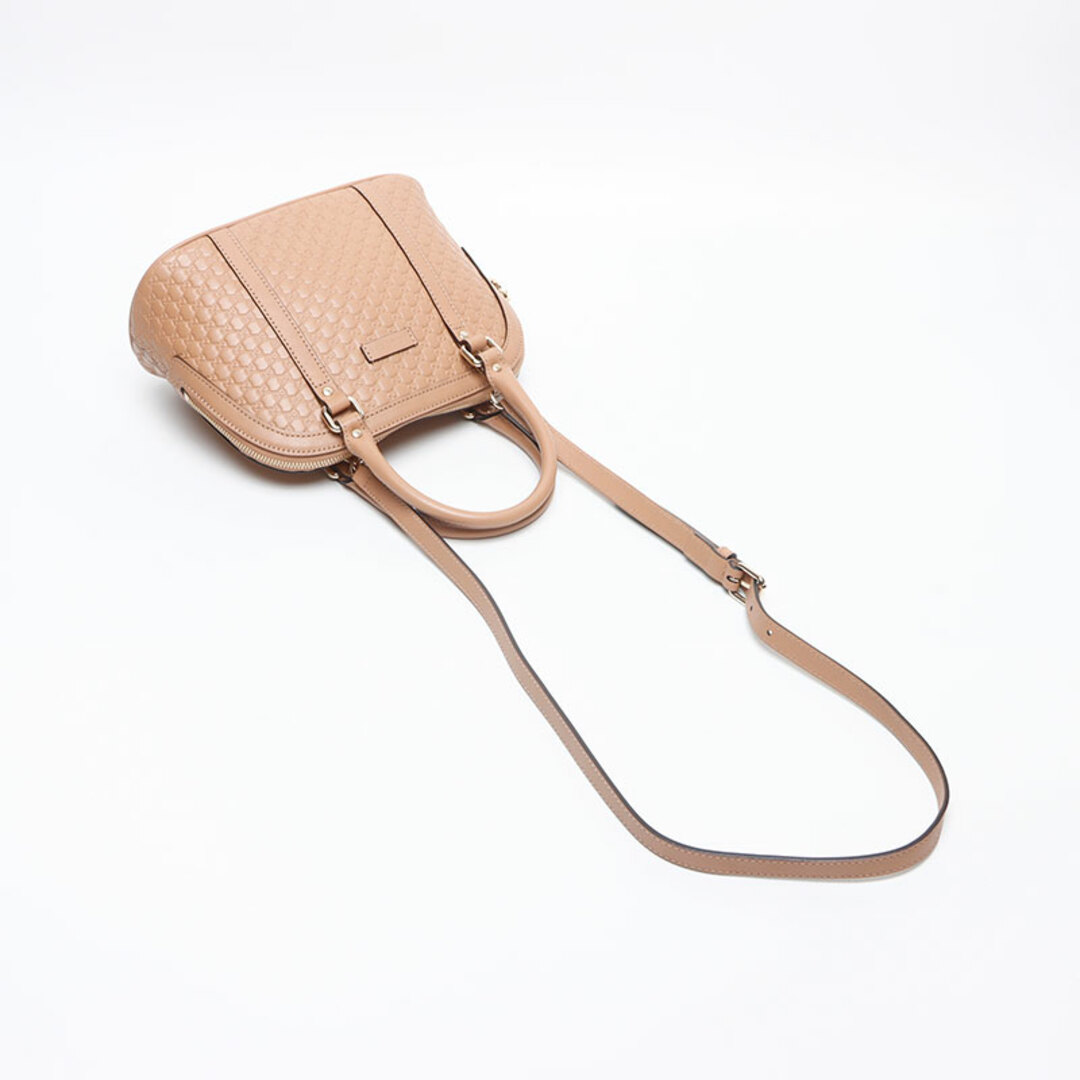 GUCCI - グッチ GUCCI マイクロ GG シマ レザー 2way ショルダー GUCCI - グッチ GUCCI マイクロ GG シマ レザー 2way ショルダー