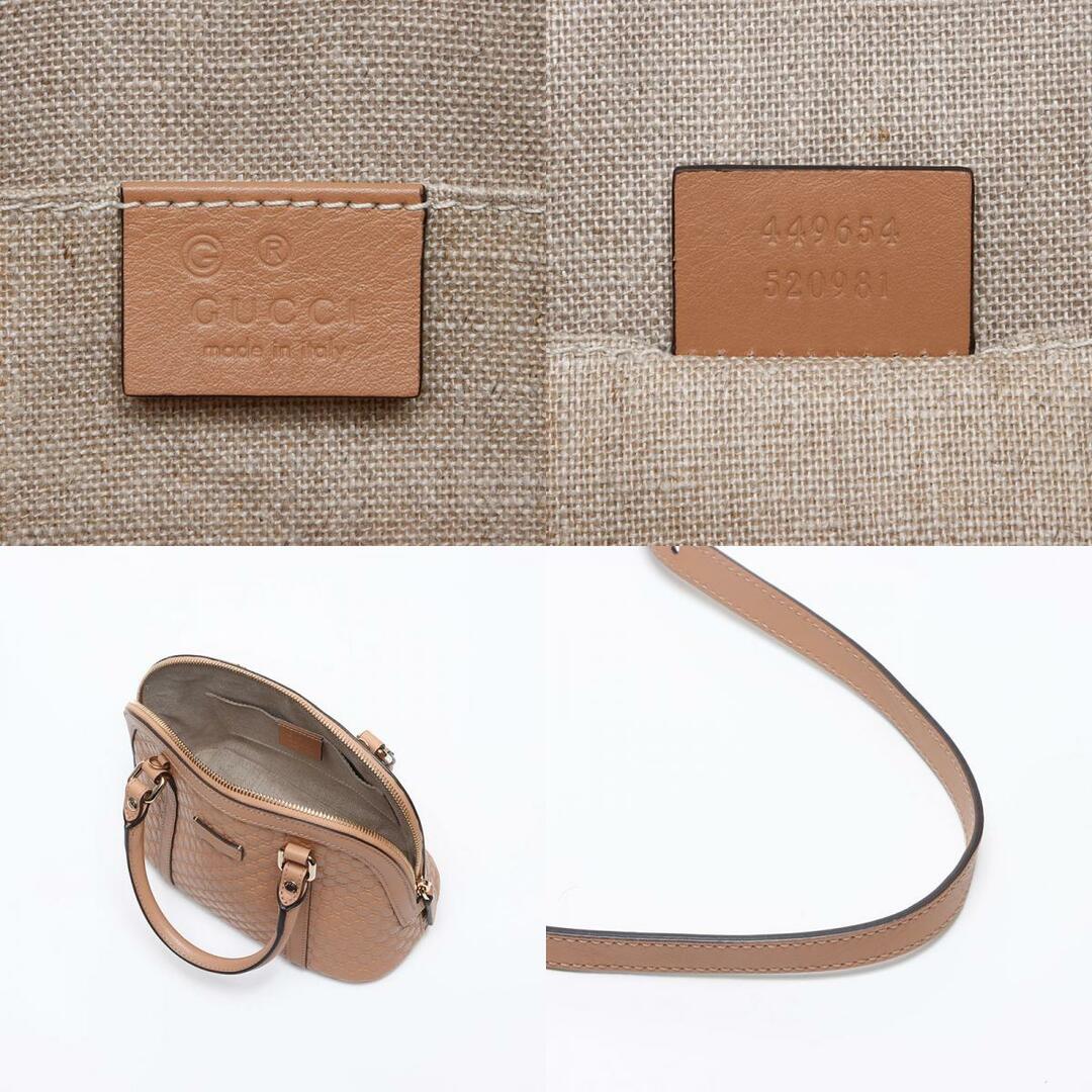 GUCCI - グッチ GUCCI マイクロ GG シマ レザー 2way ショルダー GUCCI - グッチ GUCCI マイクロ GG シマ レザー 2way ショルダー