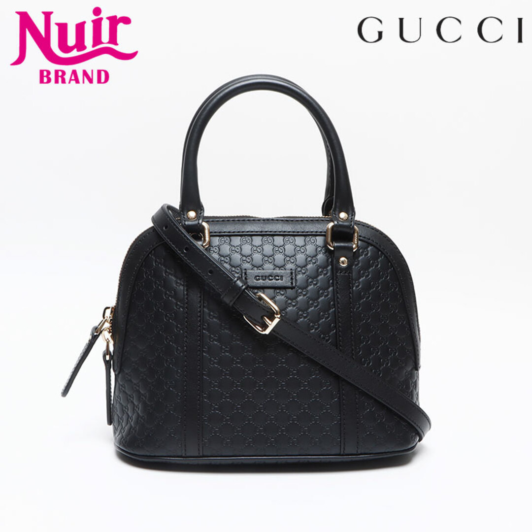 GUCCI - グッチ GUCCI マイクロ GG シマ レザー 2way ショルダー GUCCI - グッチ GUCCI マイクロ GG シマ レザー 2way ショルダー