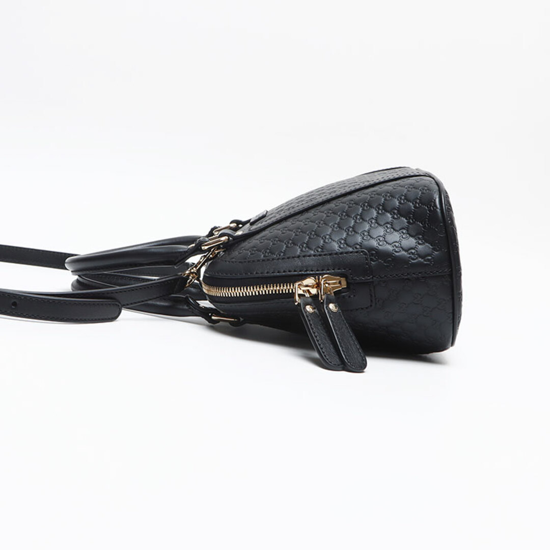 GUCCI - グッチ GUCCI マイクロ GG シマ レザー 2way ショルダー GUCCI - グッチ GUCCI マイクロ GG シマ レザー 2way ショルダー
