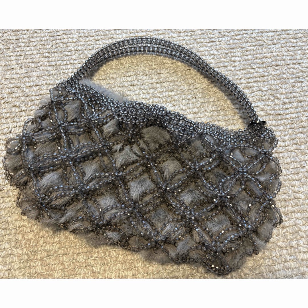 ANTEPRIMA(アンテプリマ)のアンテプリマ　3way ビーズバッグ　ラビットファー レディースのバッグ(ハンドバッグ)の商品写真